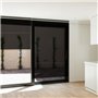 IDMarket - Lot de 2 Stores enrouleurs tamisants L.124 x H. 225 CM pour pergola Noir