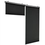 IDMarket - Lot de 2 Stores enrouleurs tamisants L.124 x H. 225 CM pour pergola Noir