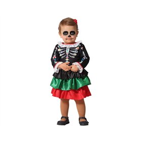 Atosa Déguisement Squelette Mexicain Costumes, Multicolore, 12-24 Mois Mixte bébé