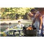 Onlyfire BRK-6009 Tournebroche Rôtisserie pour Weber 47 cm Barbecue Charbon Bouilloire Grills Compact, Noir