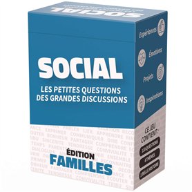 SAVANA Social Famille - Jeu de Cartes en Famille pour Renforcer Vos Liens Familiaux - Idée Cadeau Famille Original Noel - Commun