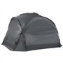 IDMarket - Tente dôme Gris Anthracite 3,5 M avec LED
