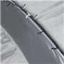 IDMarket - Tente dôme Gris Anthracite 3,5 M avec LED