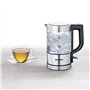 SEVERIN Bouilloire en Verre 0,5L, 1 100 W, sans BPA, Filtre Anticalcaire Amovible, Ouverture à une main, Socle 360°, WK 3472, Ac