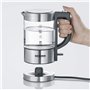 SEVERIN Bouilloire en Verre 0,5L, 1 100 W, sans BPA, Filtre Anticalcaire Amovible, Ouverture à une main, Socle 360°, WK 3472, Ac