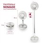Villages de Provence Ventilateur extensible pliable portable - Blanc