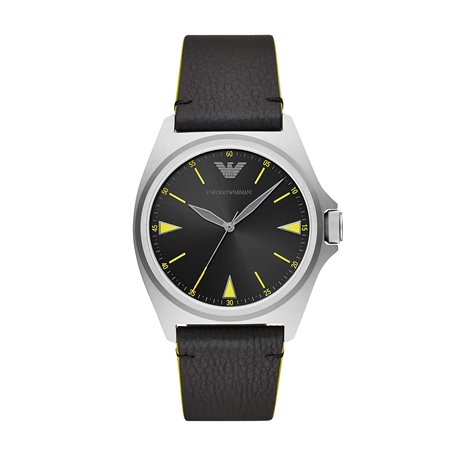Montre Emporio Armani à trois aiguilles en acier inoxydable pour homme, AR11330