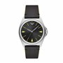 Montre Emporio Armani à trois aiguilles en acier inoxydable pour homme, AR11330