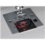 Necchi Q132A Machine à coudre, intérieur en aluminium moulé sous pression, coque en ABS, noir, régulier