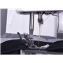 Necchi Q132A Machine à coudre, intérieur en aluminium moulé sous pression, coque en ABS, noir, régulier