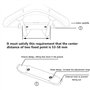 HUAYUWA Support de selle de vélo Support de feu arrière pour Garmin Varia Radar/RTL510/Edge 520/Edge 820/Edge 1030 Accessoires
