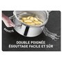 Tefal Nordica Batterie de cuisine 6 pièces Casserole 16 cm, Faitouts 20/24 cm en acier inoxydable garanti 10 ans, 3 couvercles v