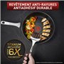 Tefal Unlimited On Poêle à frire 22 cm, Revêtement antiadhésif résistant aux rayures, Haute performance, Indicateur de températu
