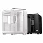 ASUS TUF Gaming GT502 Horizon Blanc ATX - Moyenne Tour (Design panoramique, Double Chambre, Zones de Refroidissement CPU et GPU 
