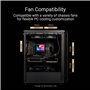 ProArt PA401 Wood Edition ATX Mid-Tower Case (Wooden Front Panel, Dual 160mm Ring Fan Blades, Left-Side Panel Lock, Power and Re