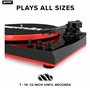 Gemini TT-900 - Red - Platine Disque avec système sonore - Bluetooth - Système Complet
