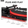 Gemini TT-900 - Red - Platine Disque avec système sonore - Bluetooth - Système Complet