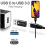 Techly 361414 Mini Convertisseur USB-A 3.0 Mâle à USB-C™ Femelle Noir