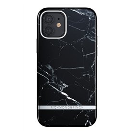 Richmond & Finch Compatible avec iPhone 12 / iPhone 12 Pro Coque de Téléphone Conçu, 6.1 Pouces, Marbre Noir, étuis Testés Contr
