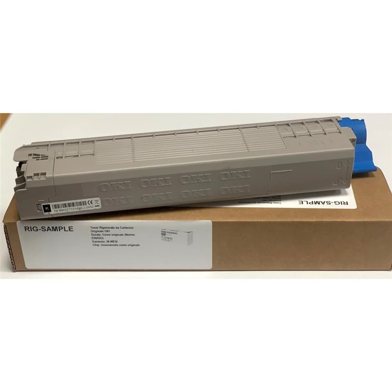 Toner OKI 47095704 pour C824 C834 C844 n dn 824 834 844 - Noir - 5.000 Pages - Régénéré Made in Italy