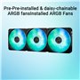 ASUS Prime LC ARGB LCD All-in-One Liquid CPU Refroidissement à Eau (écran LCD 2,3", Pompe Asetek, Ventilateurs ARGB préinstallés