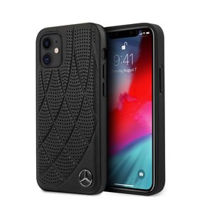 Générique Mercedes-Benz MEHCP12SDIQBK Bow Line Coque de Protection pour iPhone 12 Mini 5,4" Noir