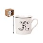 Atosa Tasse en céramique blanche 310 ml 9 x 9 x 9 cm lettre V
