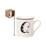 Atosa Tasse en céramique blanche 310 ml 9 x 9 x 9 cm lettre V