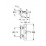 Grohe Grohtherm 800 Cosmopolitan Thermostat de douche 1/2" sans connexion
