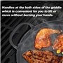 Onlyfire Poêle ronde en fonte Ø30,5 cm pour Weber Gourmet BBQ System 7421 | pièces de Rechange pour Weber 57cm Barbecue au Charb