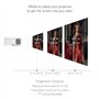 Viewsonic Projecteur DLP home cinéma UHD PX701-4K (4K, 3 200 lumens ANSI, 2 ports HDMI, haut-parleur 10 W, zoom optique 1,1x, HD