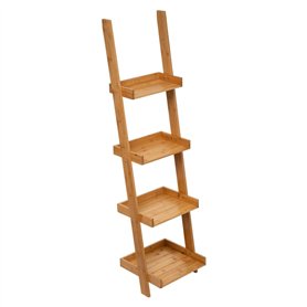 Five - Echelle Étagère de Rangement 4 Niveaux en Bambou H 144.5 cm