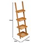 Five - Echelle Étagère de Rangement 4 Niveaux en Bambou H 144.5 cm