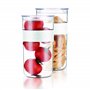 Bodum PRESSO Set de 2 bocaux Conservation en Plastique, avec Couvercle hermétique, 2.0 l
