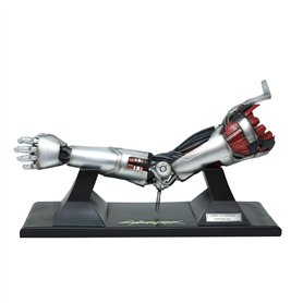 NEAMEDIA THE CHARACTER COMPANY Réplique 1/2 Bras Johnny Silverhand Cyberpunk 2077, Licence Officielle, Statue en Résine, 30cm, D