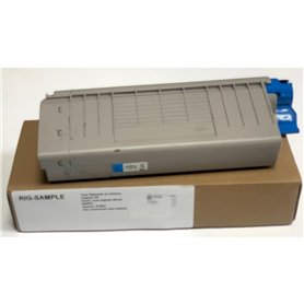 Toner OKI 46507623 pour ES7412 ES 7412 n dn - Cyan - Durée de Vie 11 500 Pages - Régénéré - Made in Italy