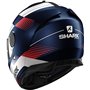 SHARK, Casque intégral moto, Spartan Strad bleu mat blanc rouge, XL