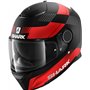SHARK, Casque intégral moto, Spartan Strad noir mat rouge anthracite, L