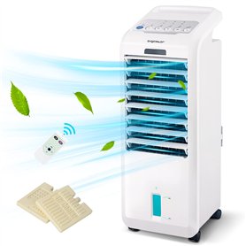Aigostar Koud rafraichisseur d'air, Climatiseur Portable, Climatiseur Mobile avec Télécommande. 55W, 3 Vitesses. Grand Angle Osc