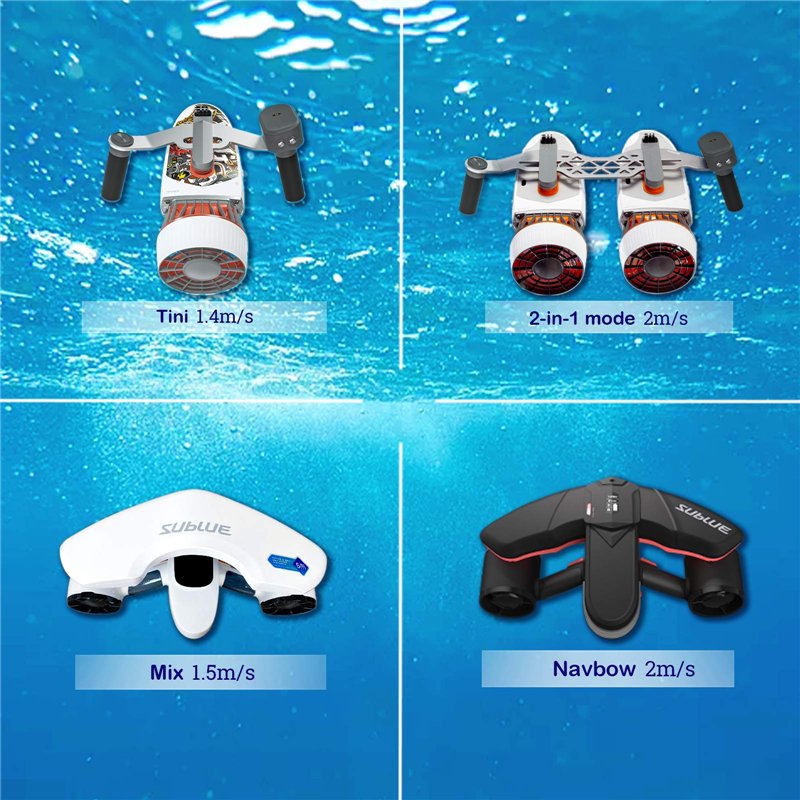 Image secondaire de Sublue Whiteshark Tini Scooter sous-Marin avec Support de boîtier de Smartphone/Support de caméra, Scooter d'eau sous-Marin à la mode