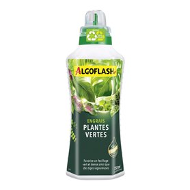 Algoflash Engrais Plantes Vertes, Bouchon Doseur Inclus, 750 ml, ALIPAV750N