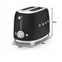 Grille-pains 2 Fentes 950w Noir Mat - TSF01BLMEU