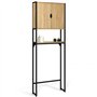 IDMarket - Meuble étagère dessus WC placard DETROIT design industriel