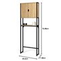 IDMarket - Meuble étagère dessus WC placard DETROIT design industriel