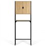 IDMarket - Meuble étagère dessus WC placard DETROIT design industriel