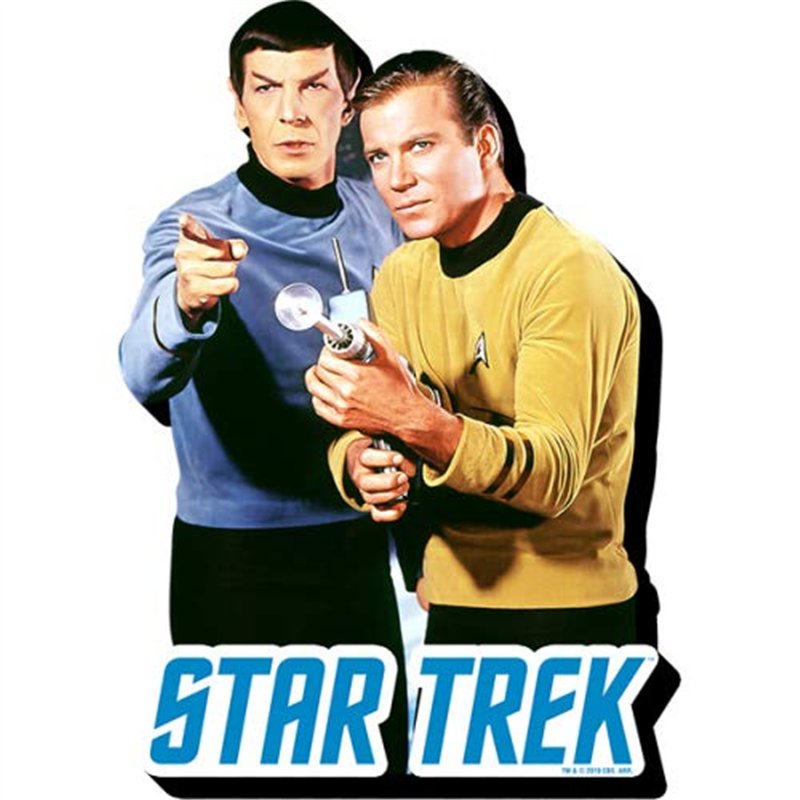 Aimant de réfrigérateur Star Trek Spock and Kirk Chunky