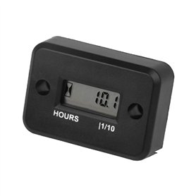 Jayron Compteur horaire numérique LCD inductif étanche pour bateau, souffleuse à neige, onduleur, générateur, tondeuse à gazon e