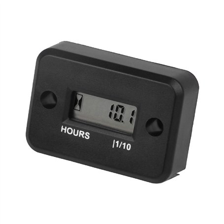 Jayron Compteur horaire numérique LCD inductif étanche pour bateau, souffleuse à neige, onduleur, générateur, tondeuse à gazon e