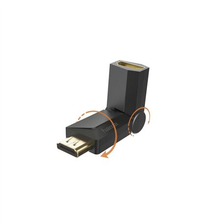 Hama Adaptateur HDMI Prise HDMI (Angle, Rotatif, Compact, 4096 x 2160, HDMI 2.0b) Noir