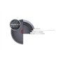 Tefal Poêle à crêpe G2813872 Black Stone 25 cm, Revêtement antiadhésif, Taux de réchauffement de la poêle Thermo-Signal
